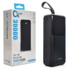 dV1izrWukYF8KQta پاوربانک اکسیژن مدل OX-190 ظرفیت 30000 میلی آمپر ساعت - Image 1