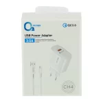 شارژر دیواری 18 وات اکسیژن مدل CH4 به همراه کابل Type-C - Image 2
