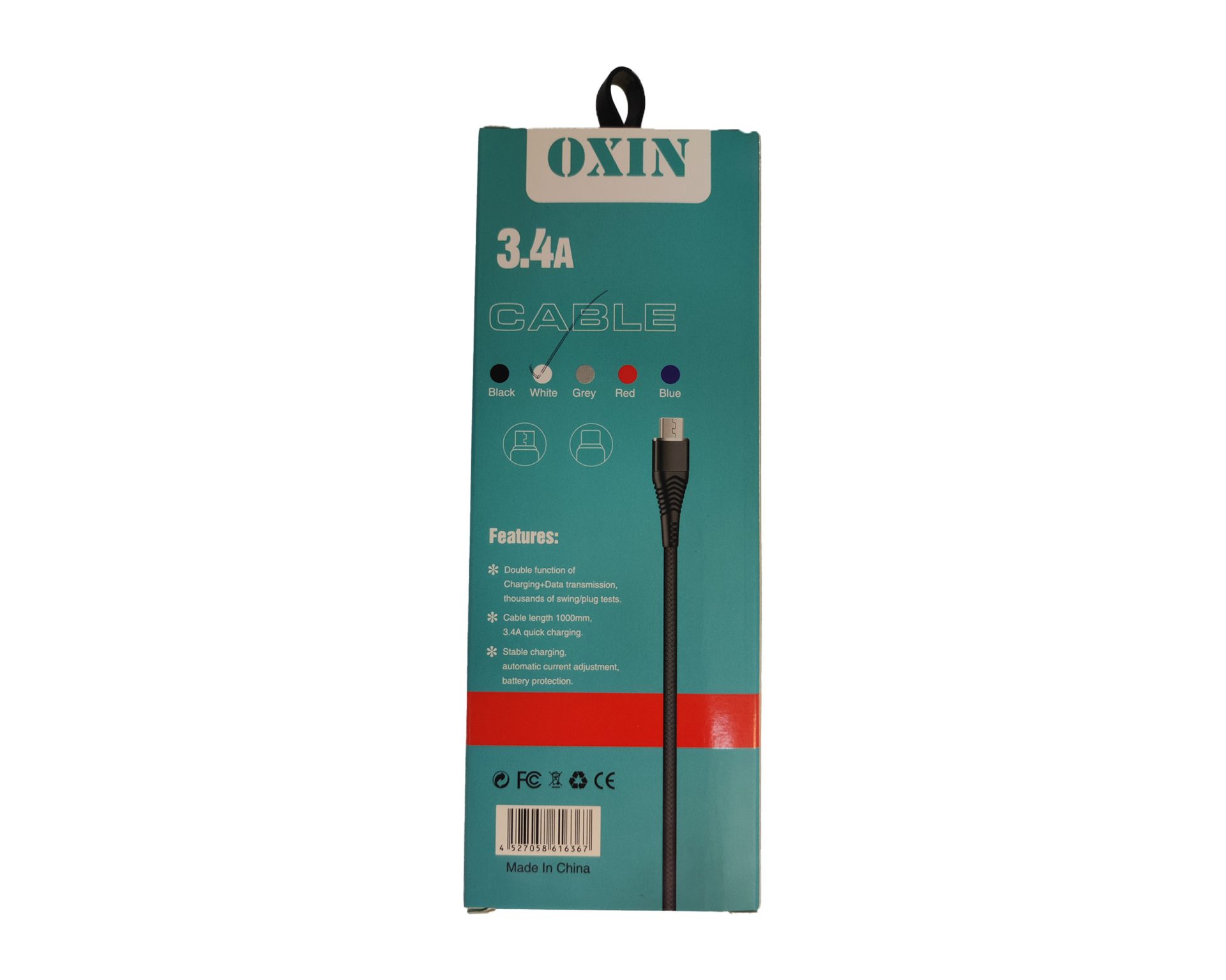 Untitled-2 کابل شارژ USB به USB-Micro اکسین مدل LX4 طول 1 متر - Image 1