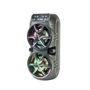 اسپیکر بلوتوثی قابل حمل مدل KTX 1588A | صدای پرقدرت، طراحی جذاب، نورپردازی حرفهای