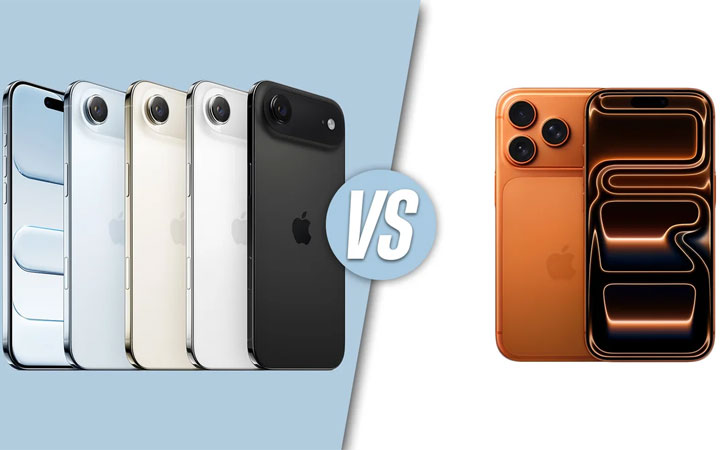 آیفون ایر در مقابل آیفون 17 پرو مکس؛ نبرد استایل و قدرت