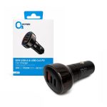 شارژر فندکی 60 وات اکسیژن AC-13 | PD + QC3.0 + 3 پورت
