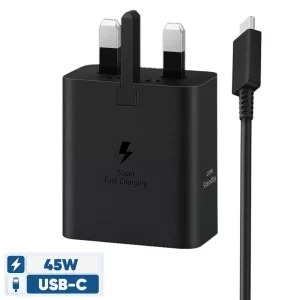 شارژر 45 وات سامسونگ مدل EP-T4511 سه پین به همراه کابل Type-C